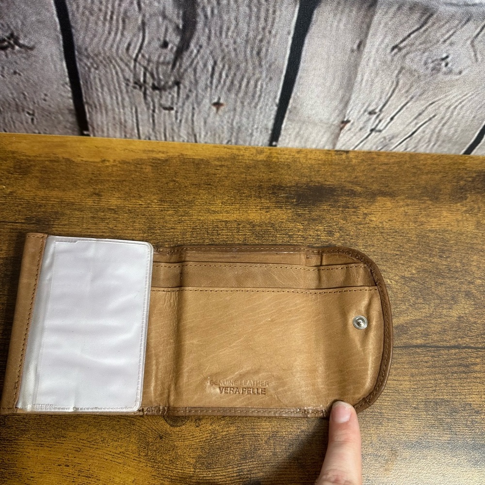 Vera Pelle Genuine Leather Brown Wallet - Picture 3 of 8